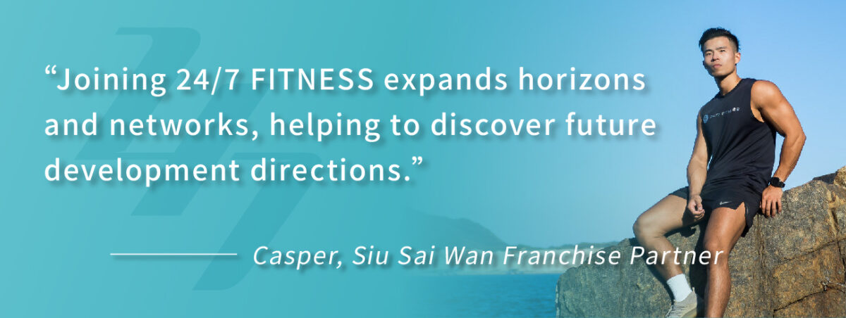 "24/7 FITNESS provided financial support, fully assisting me in my entrepreneurial journey, helping me establish my community and rediscover my self-worth." — Gloria, Kwai Fong Franchise Partner
